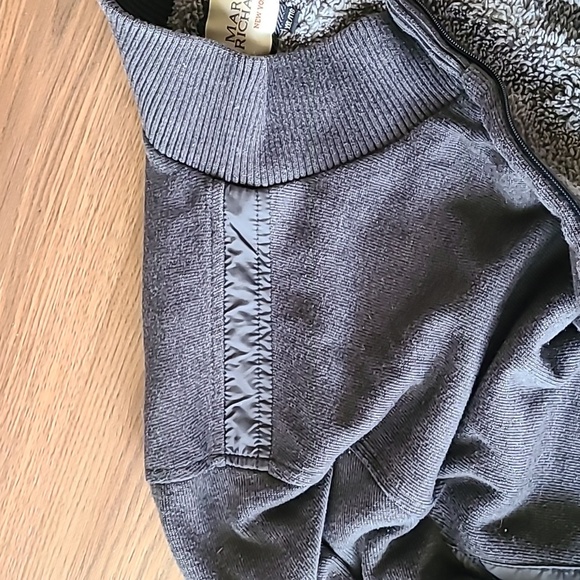 Sz XXL  Marvin Richards New York heavy grey fleece lined zip up men's sweater - Picture 7 of 9